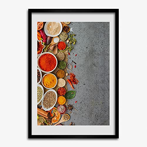 Peinture décorative Tulup Épices colorées pour égayer un mur de cuisine blanc