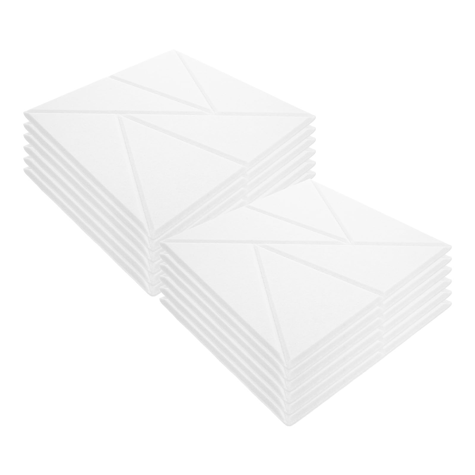 12 Pezzi Pannelli Insonorizzazione 12x12 Pollici Bianco