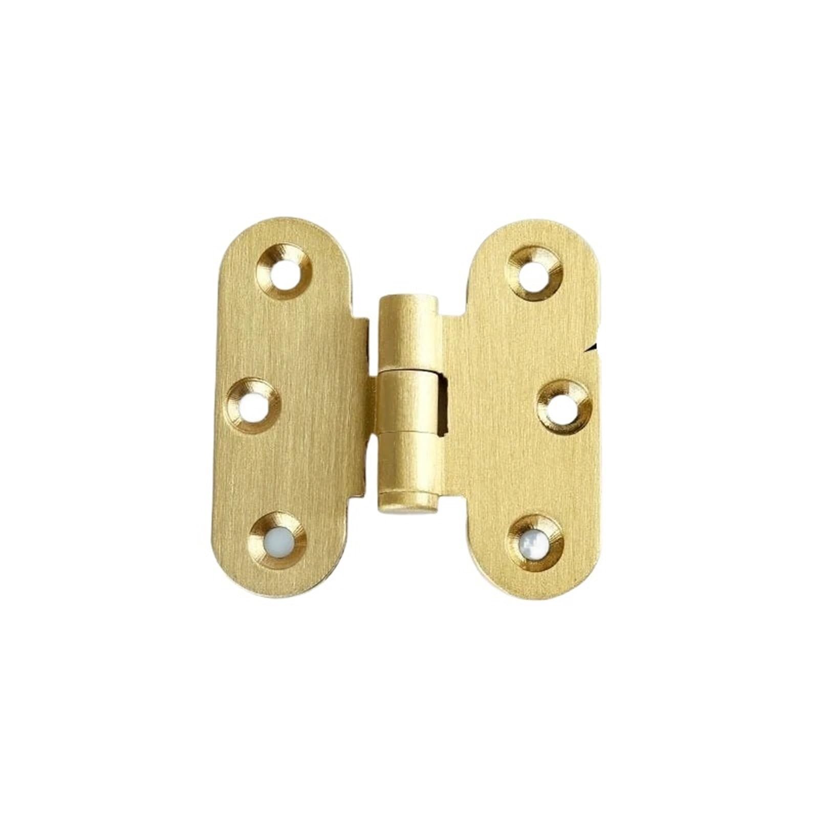 Kdhcvkz Brushed Sealed- H-50 4 Pieces Brass Hinges Door Cabinet Hinges(Brushed Sealed- H-50)