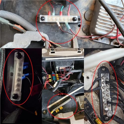 Barra de bus cubierta de 6 vías para organizar el sistema eléctrico en caravanas y camiones 4