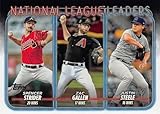 2024 Topps Series 1 League Leaders #309 Spencer Strider/Zac Gallen/Justin Steele
