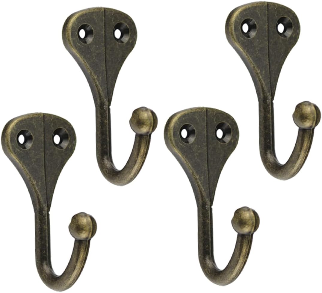 PRETYZOOM 4pcs Wall Coat Hooks with Screws Multi-Function Coat Hook for Clothes Hat Hanger and Wall Hanger Convenient Home Hooks for Bedroom Bathroom Kitchen Office