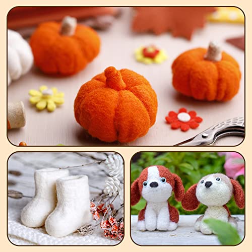 Socnitc 046HUILI 99 Pcs Needles Felting Tools Needles Wool Felting Soft Needle Felting Pad thumb #5