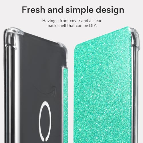 Image of CoBak Magnetic Case for 7 inch Kindle Paperwhite 12th Gen 2024 and Kindle Colorsoft - Compatible with iPhone MagSafe, for Samsung /Belkin /Anker Wireless Charging Pads, Clear Back Cover, Auto Sleep Wake