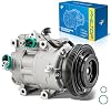 Compresor de A/C PHILTOP 7512835 nuevo para Elantra 2007-2012 2.0L | Compresor de A/C de bajo ruido (<72 dB), reemplaza # TEM275572 CWK638968 158307 4716034 977012H102 140809NC 813366 5512835 208465 2
