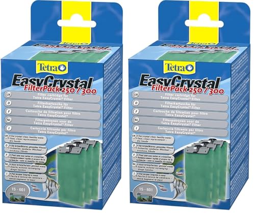 TETRA EasyCrystal 250/300 - Cartouche de Filtration pour Filtre Easycrystal 250 et 300-3 pièces (Lot de 2)