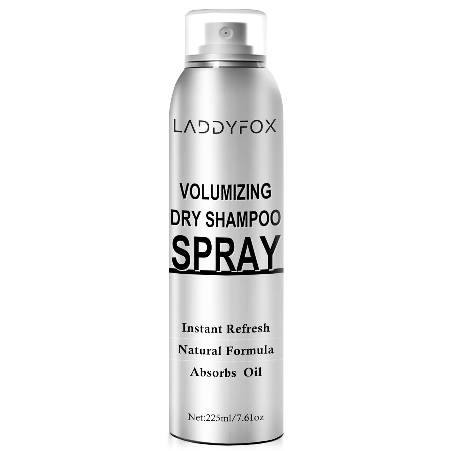 LADDYFOX 7.6oz Dry Shampoo Spray Rice Starch Oil Control No Residue Unscented