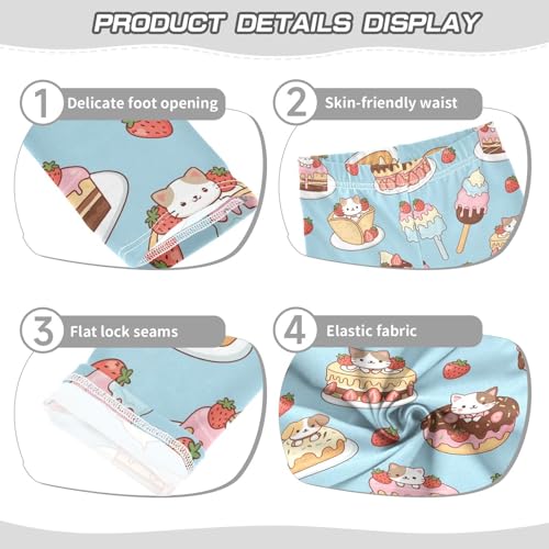 Leggings for Girl,Comfortable Kid's Stretch Pant,Casual Athletic Legging Bottoms for Yoga Dance Workout 4-10 Year3