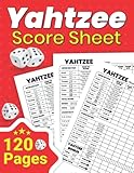  Yahtzee Score Sheet: Yahtzee Score Pads For Scorekeeping Lover