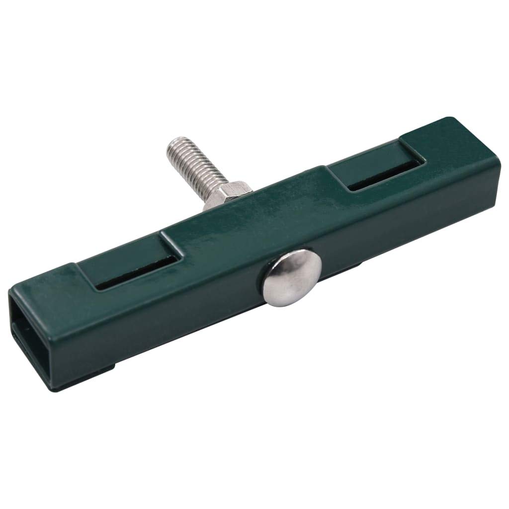 Tidyard Verzinktem Stahl gefertigte U-Mattenverbinder10 Sets Passend für 6/5/6 & 8/6/8 Doppelstabmatten,Geeignet für eine Maschenweite von 50 x 200 mm,Grün