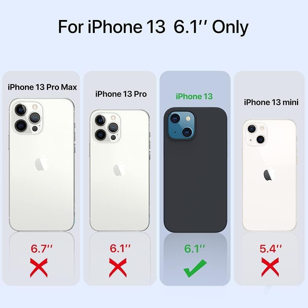 CellEver Ultra Durable Silicone Case for iPhone 13, Military Grade Protection [3 Layers & Double Coated] [Slim Fit] Shockproof Lightweight Cover with Soft Microfiber Interior (6.1 inch, Yellow)