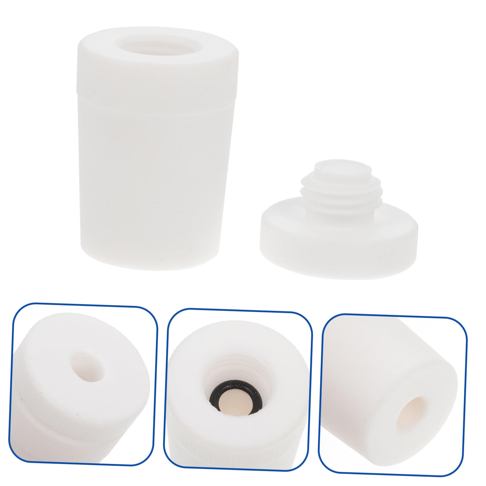 FUNOMOCYA PTFE Stir Standard Mouth Corrosive Chemicals Resistant Mixing Stirrer for Research