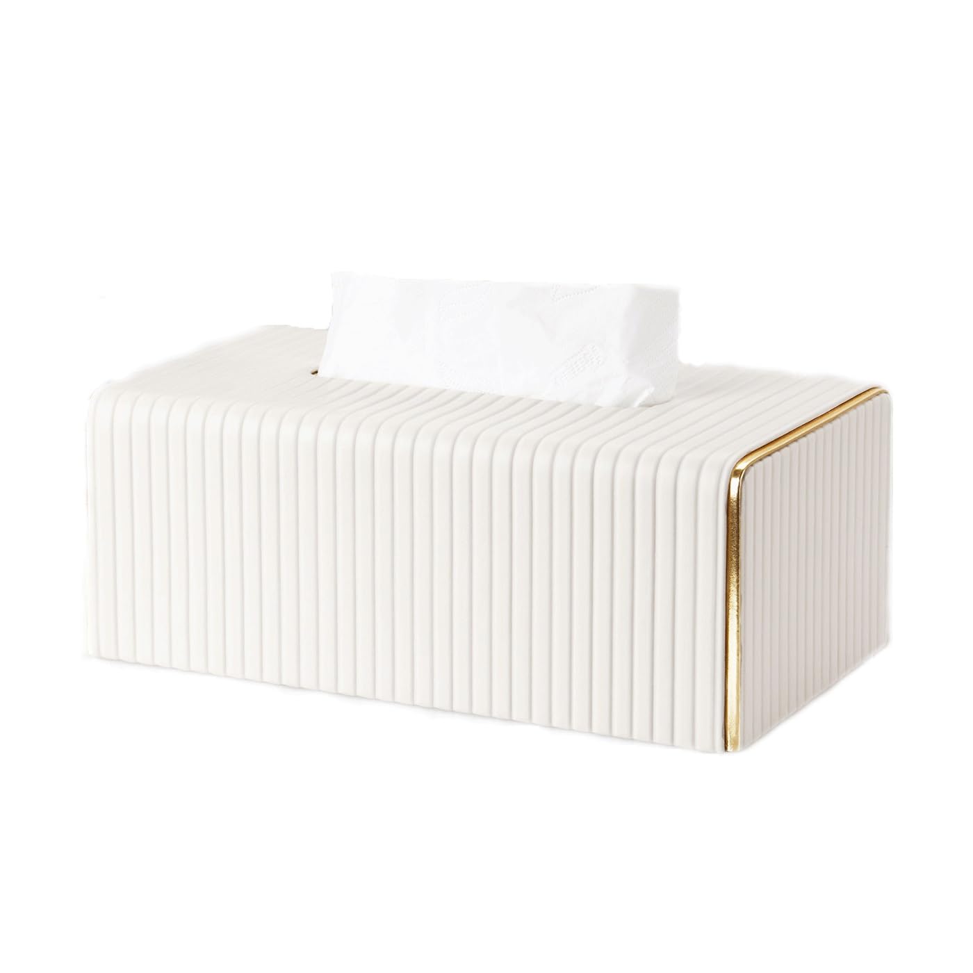 Lh7src3kh White Tissue Dispenser Paper Box Living Room High-End Coffee Table Minimalist Home Use Hotel Tissue