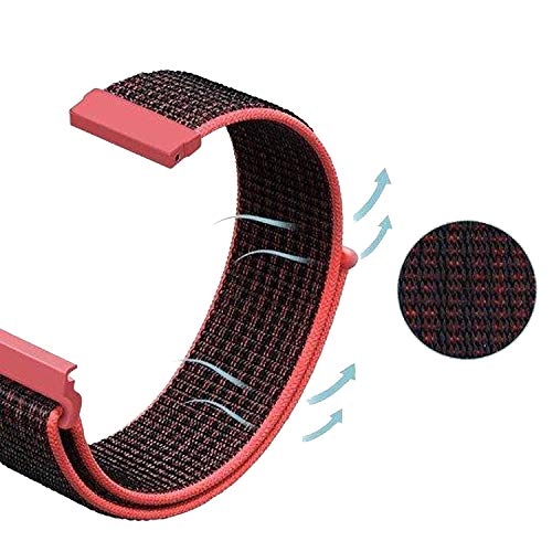 Image of ACM Watch Strap Nylon Soft Loop 20mm Compatible with Huami Amazfit Gts 2 Mini Smartwatch Sports Band Orange