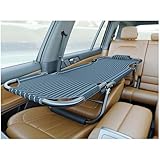 MATISUN Universal Non Inflatable Car Bed, Universal Car Travel Bed for Rear Seat, Folding Camping Cot for Co-Pilot, Office, and Outdoor Camping Use (Black)