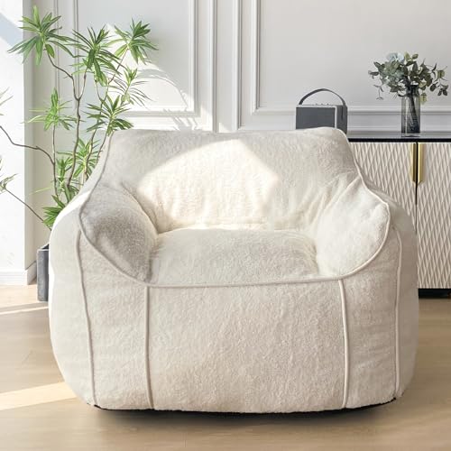 HH Home Hut Waterproof Bean Bag Chair – 60x60x30cm Blue Outdoor Indoor Lounger For Kids