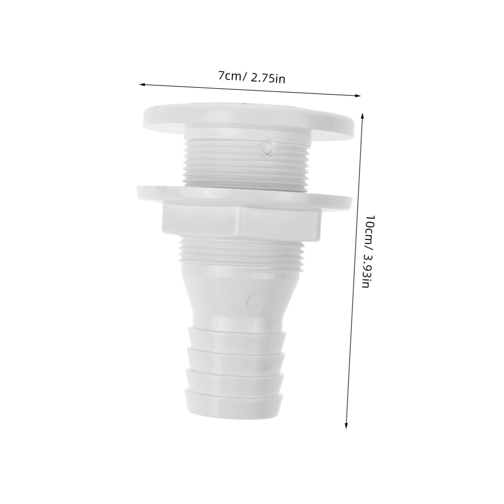 GRIRIW Boat Thru Fitting Yacht Drain Valve Mercruiser Drain Plugs (1-1/4in) Easy Install