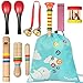 kilofly Kids Mini Band Musical Instruments Rhythm Toys Value Pack [Set of 8]
