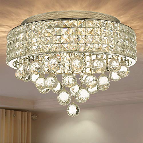 Plafonnier cristal haut de gamme et structure moderne durable 6 G9