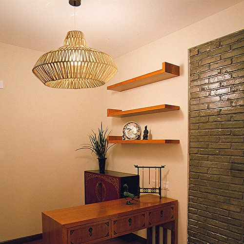 Lustre panier de cuisine rustique et suspension rotin faite main - 5