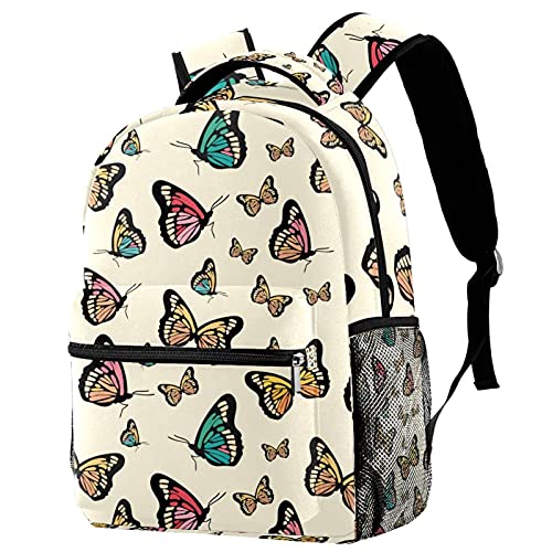 Sac à dos décontracté blanc et noir avec motif chien et os pour homme et femme