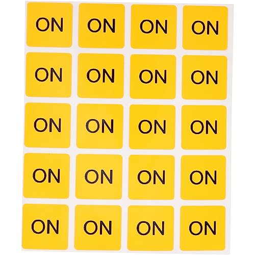 Autocollants On/Off pour appareils de la maison et ateliers industriels en PVC