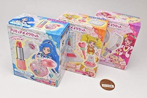 Amazon 食玩 ヒーリングっど プリキュア プリキュアメイクセット アソート3種セット 2 リップ コロン 3 チーク マニキュア 4 ミラー コーム 通販