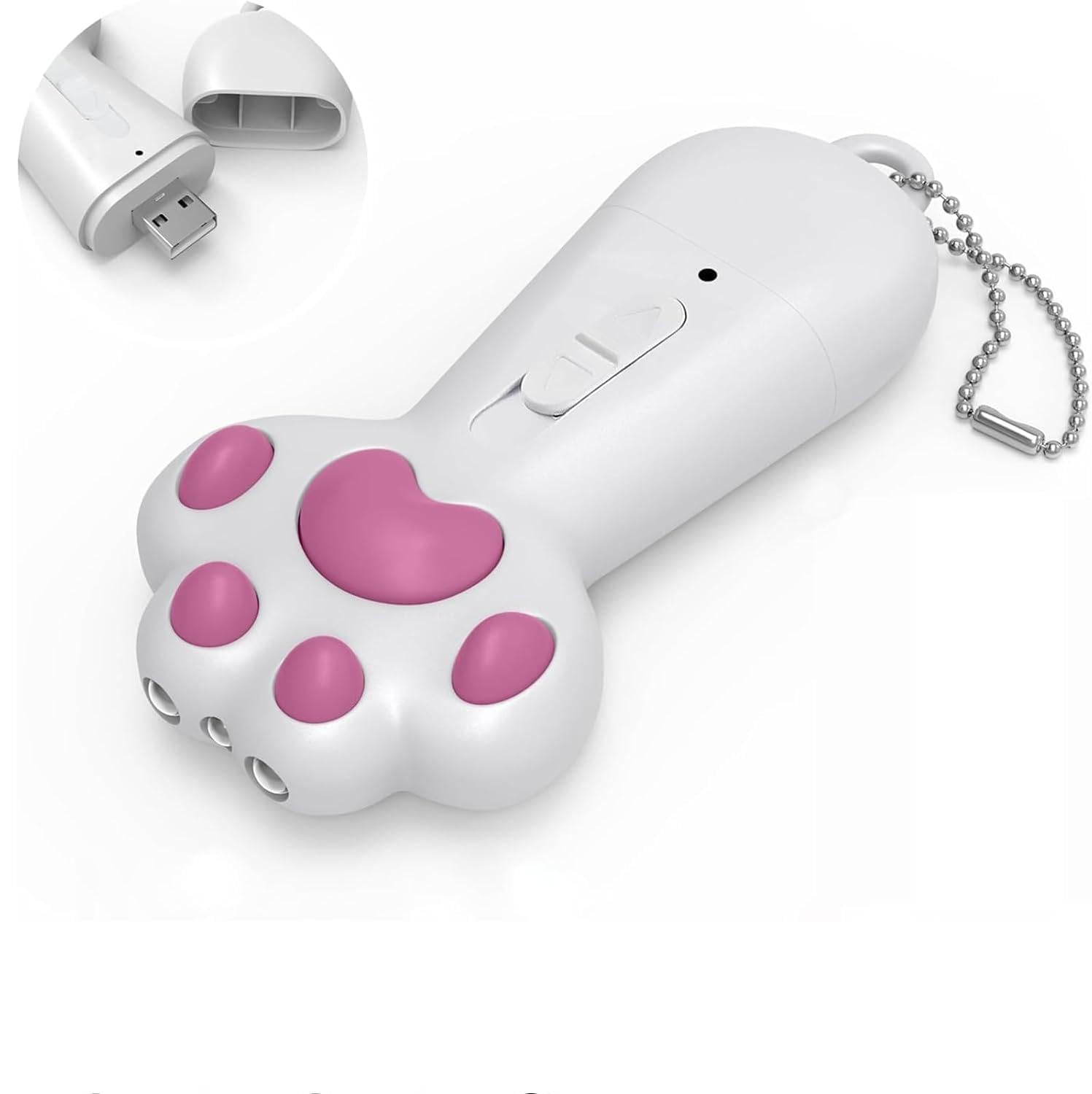 Cat Toy, Automatic Pet Toy with 3 Lighting Modes USB Rechargeable, Interactive Laser Light for Indoor Cats Exercise and Entertainment Play