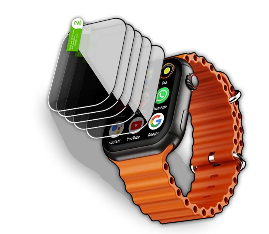 Image of DAFFIN Compatible for Fire bolt dream Smartwatch Screen Protector Guard (PACK OF 05) NK-001