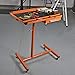 Aain® A018A Heavy-Duty Adjustable Work Table with Drawer & Wheels, Mechanic Tray,Mobile Rolling Tool Table, Orange