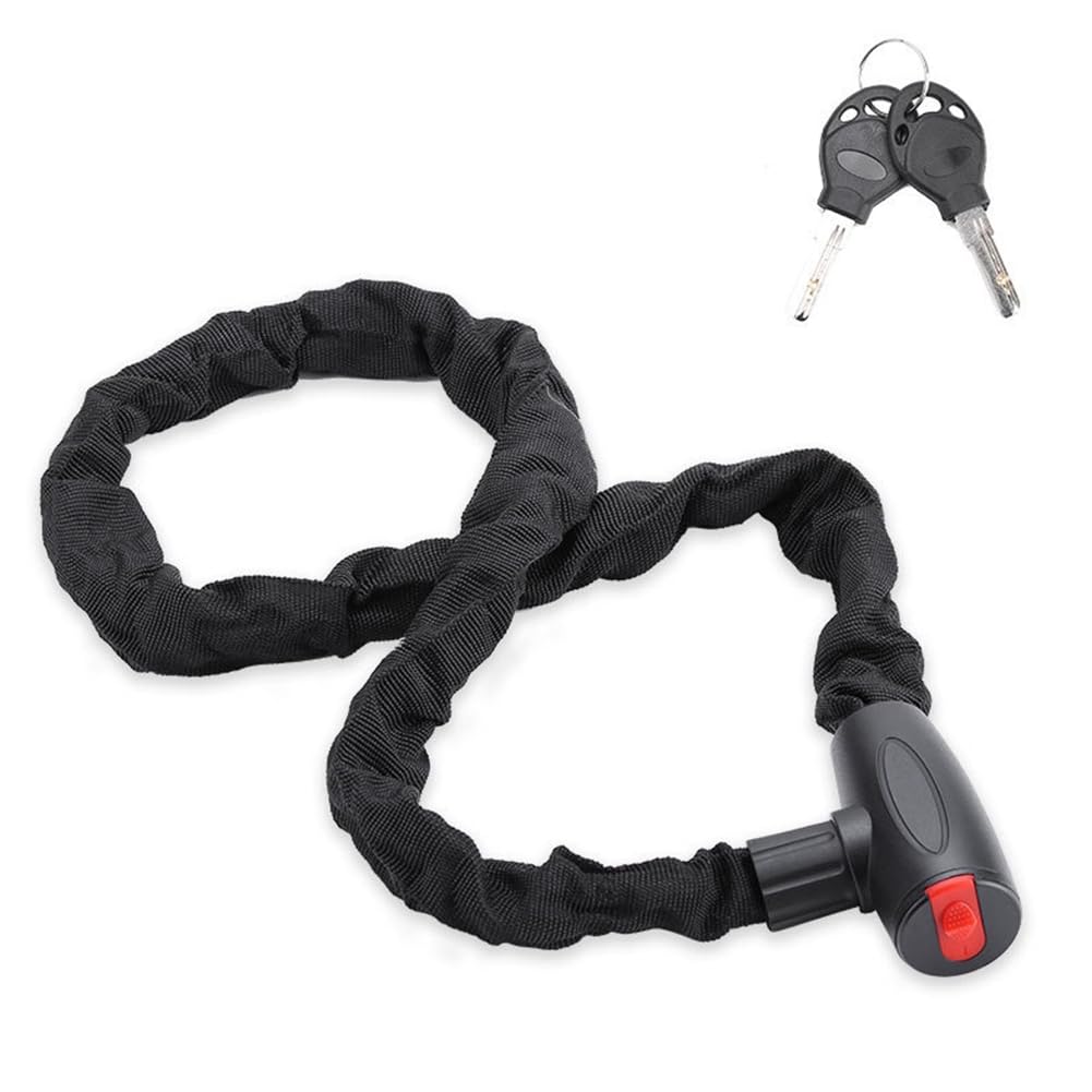 Hfourhnik 60Cm Mountain Bike Bicycle Lock Anti-Theft Key Lock Mountain Bike Electric Bike Chain Lock