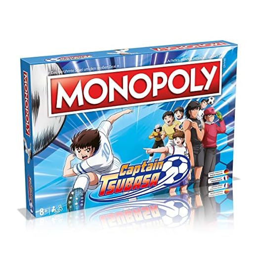 Winning Moves - Monopoly - Captain Tsubasa - Brettspiel - Alter 8+ - Deutsch