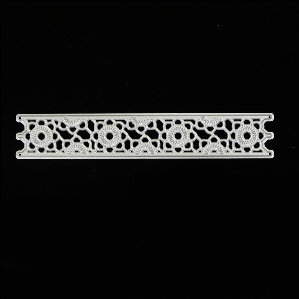1 Set Flower Ruler Cutting Dies Stencils Frame Die Cuts Metal Template Mould DIY Scrapbook Card Making Decoration Tool Gift Photo Album Embossing Scrapbooking Paper Card Decor Craft