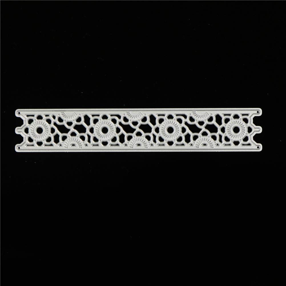 1 Set Flower Ruler Cutting Dies Stencils Frame Die Cuts Metal Template Mould DIY Scrapbook Card Making Decoration Tool Gift Photo Album Embossing Scrapbooking Paper Card Decor Craft