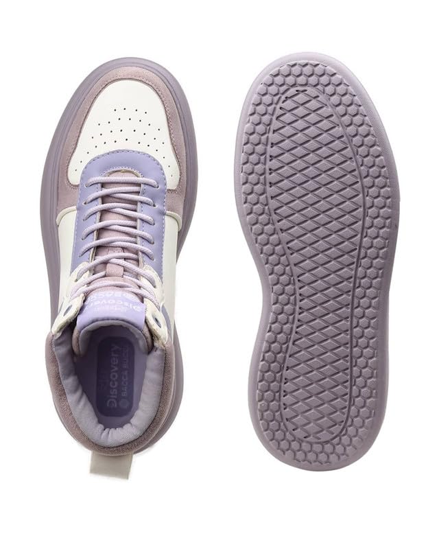 Image of Bacca Bucci x Discovery Noir Women's High-Top Sneakers - Premium Suede & PU Urban Adventure Shoes