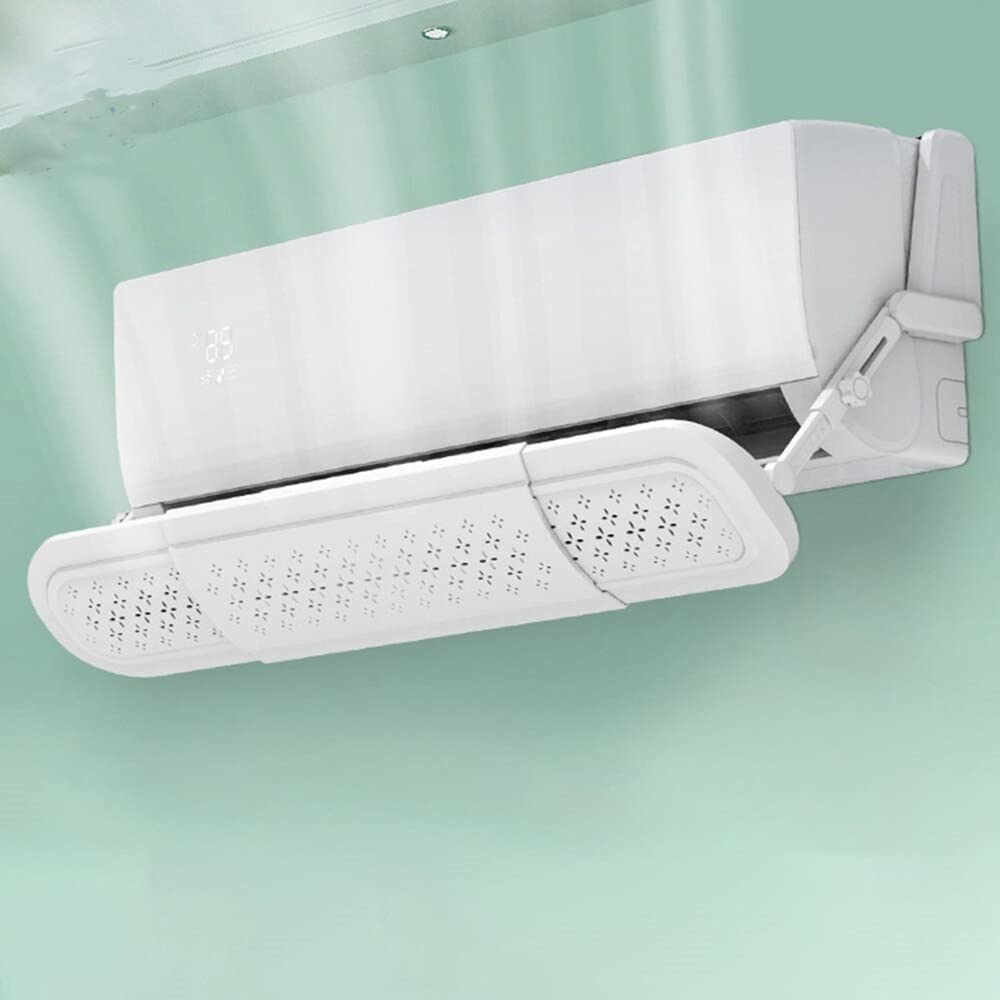 Yameem يميم Adjustable Foldable Air Conditioner Deflector Confinement Air Deflector Outlet Air Wing Air Cooled Baffle Wind Direction Telescopic Windshield for Home Office