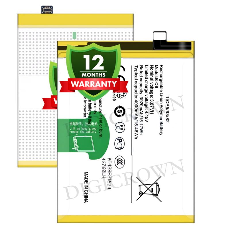 Image of Original B-Q6 Battery Compatible for Vivo V21e 5G (V2055) - (4000mAh) - 1 Year Warranty DF7