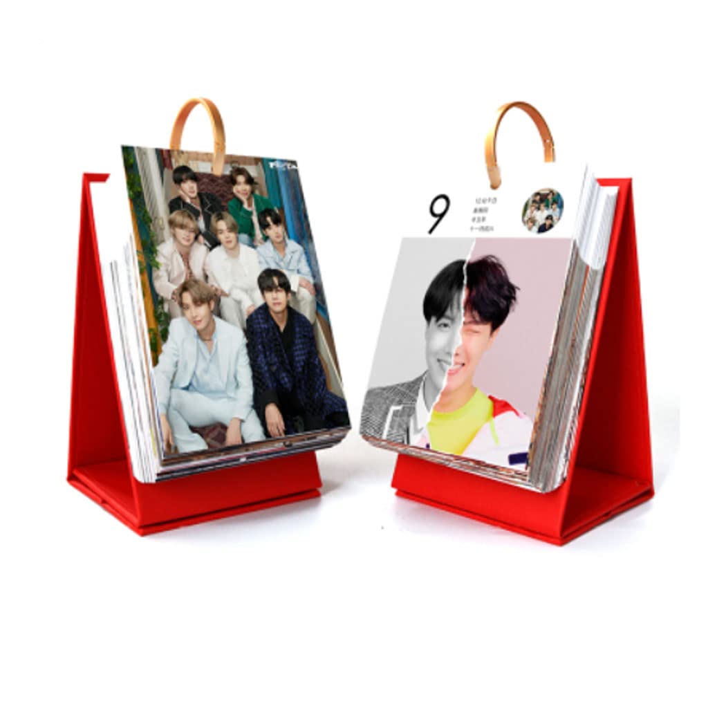 Tischkalender 2023 kugelsicher Jugendgruppe BTS Kalender Wandkalender Wochenkalenderblatt Wendetisch Dekoration Geburtstagsgeschenk Schreibtischkalender Desk Calendar