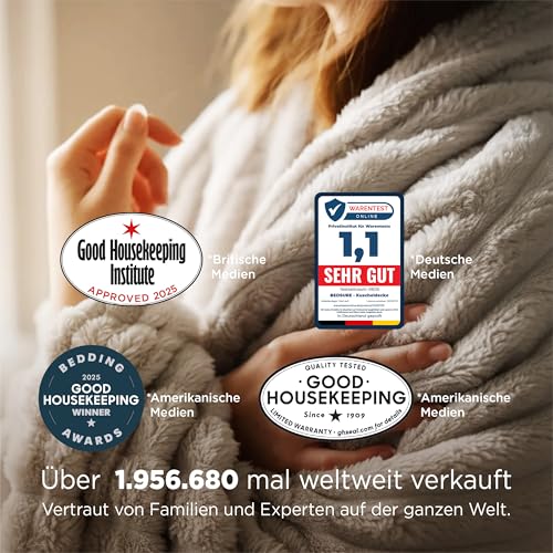 BEDSURE kuscheldecke 220x240 - Tagesdecke, Wolldecke & Fleecedecke, Sofadecke, Weiche Warme Grobe Korddecke für Zimmer Deko, Wohn- & Kuscheldecken, XXL Große Decke, Beige, 220 x 240 cm