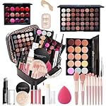 All in One Makeup Kit Professional, 40 Color Eyeshadow Palette, Foundation, Concealer, Contour, Lip Gloss, 20 pcs Brushes Set for Women Teens, Gift Ideal