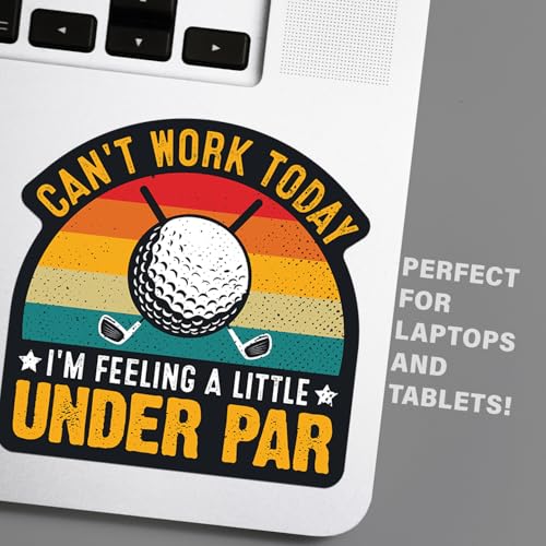 Image of KCD Funny Golf Stickers 10 Humorous Designs, 5-Inch Vinyl Decals Perfect for Cars, Golf Carts & More