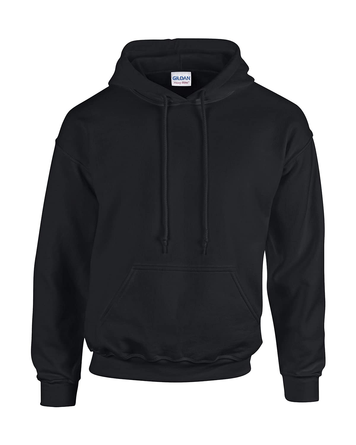 Gildan Men's Black Hooded Pullover Adult 50/50. Hooded Sweat/18500, Plain - XXXX-Large