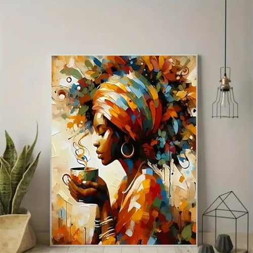 Tableau africain grand format pour habiller un mur vide