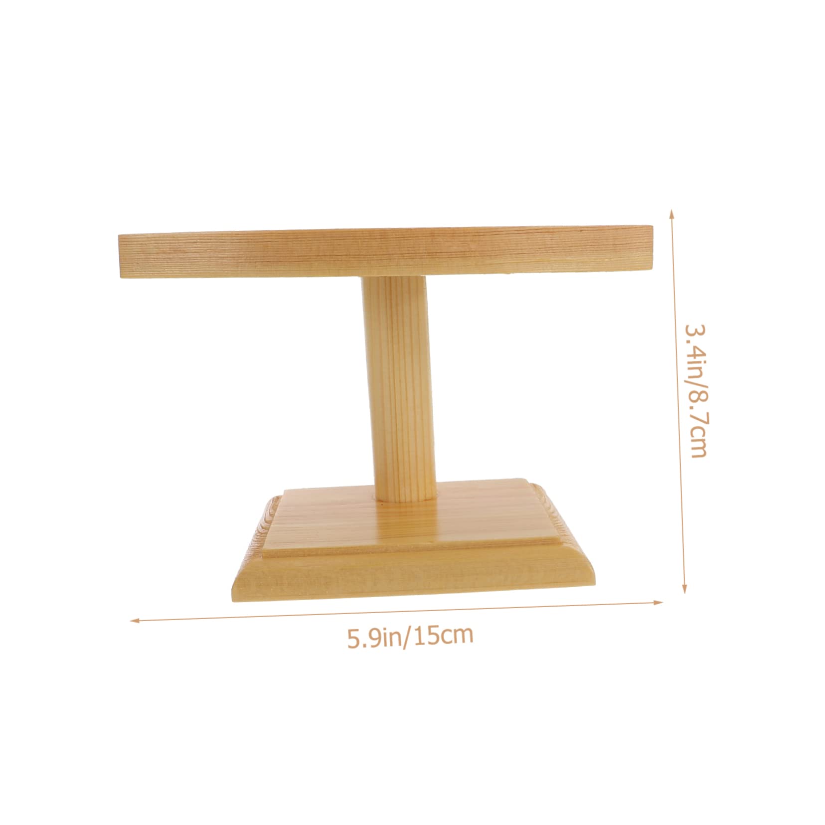 Garneck Wooden Ice Cream Stand Ice Cream Display Holder Sushi Serving Rack Waffle Cone Stand Display Stand Waffle Display Holder Cone Holders for Ice Cream Drumsticks Ice Cream Cone Holder