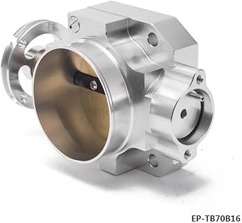 Amazon.co.jp: 車のスロットルセンサー アルミシルバーインテーク