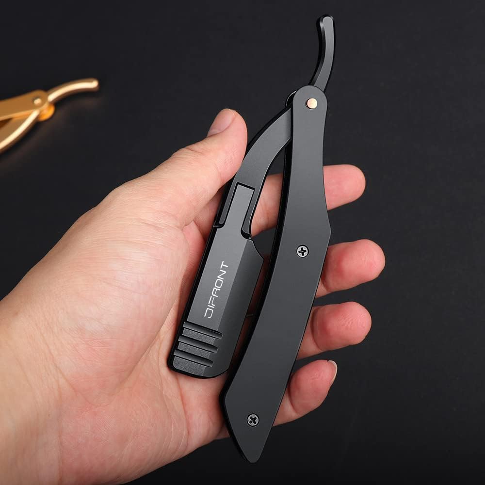Professional Straight Edge Razor with 20 Stainless steel Blades Barber Straight