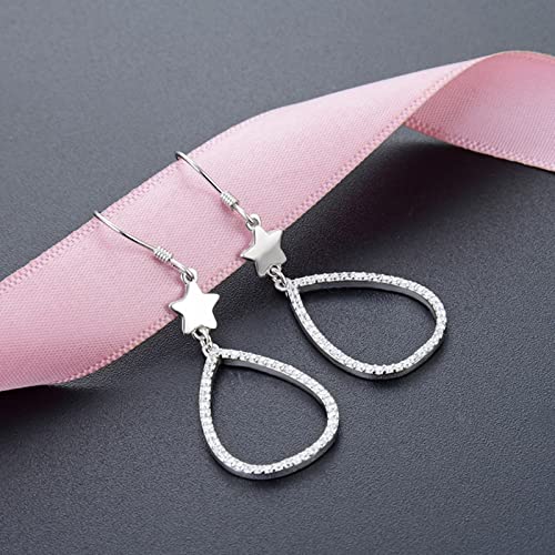 Étoile en Argent boucle d'oreille pendante pour sublimer vos tenues de soirée