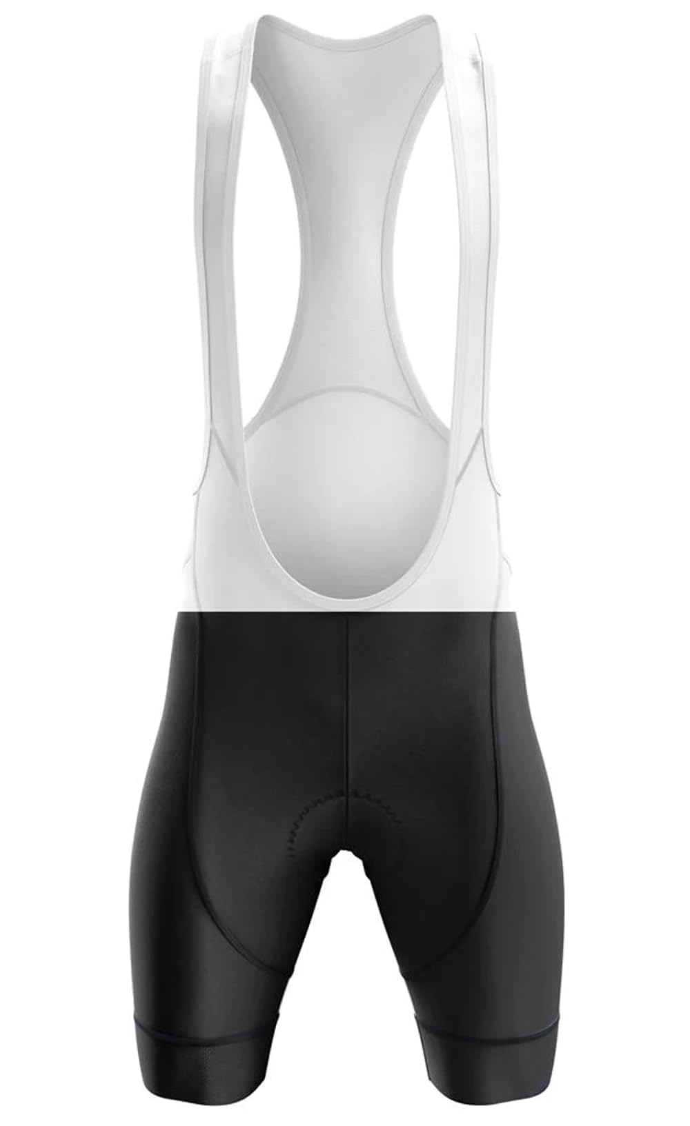 HIRBGOD Black or White Cuff Women's Padded Cycling Bib Short Black XS