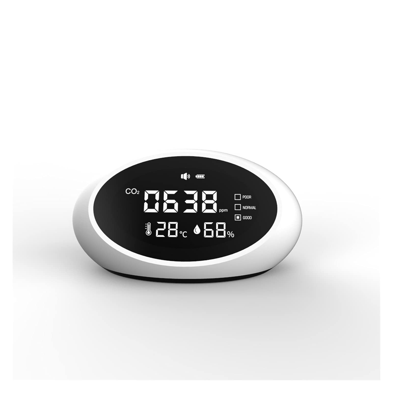 Monitor de Calidad del Aire, Detector de dióxido de Carbono doméstico CO2 Instrumento de medición de la concentración. para Hogar, Oficina y Escuela