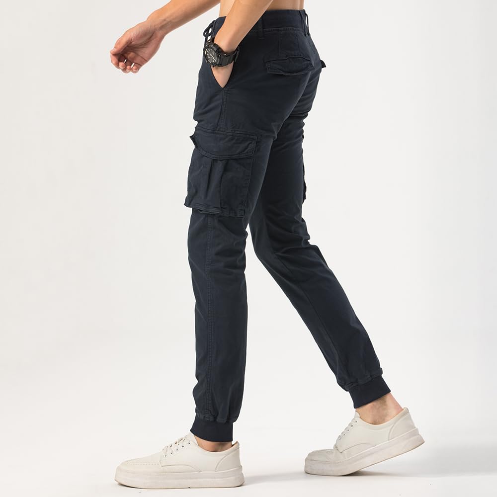 TONY BACKER - Pantaloni Cargo Uomo Estivi, Pantaloni con Tasche Laterali, Comodi per Trekking, Lavoro, Tempo Libero, Pantaloni Cargo Uomo Cotone Leggeri, Adatti per La Stagione Calda Art. F1620